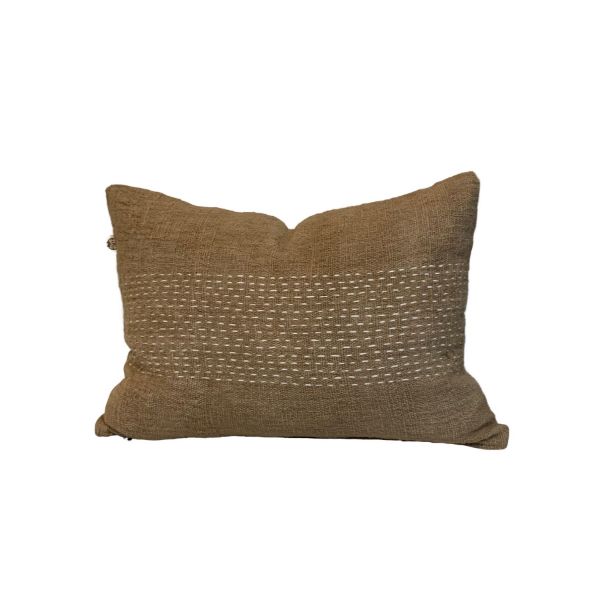 Horizontal Stitch Cushion / Olive