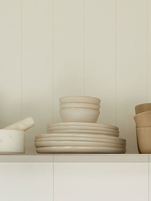 Finch Side Plate White Natural