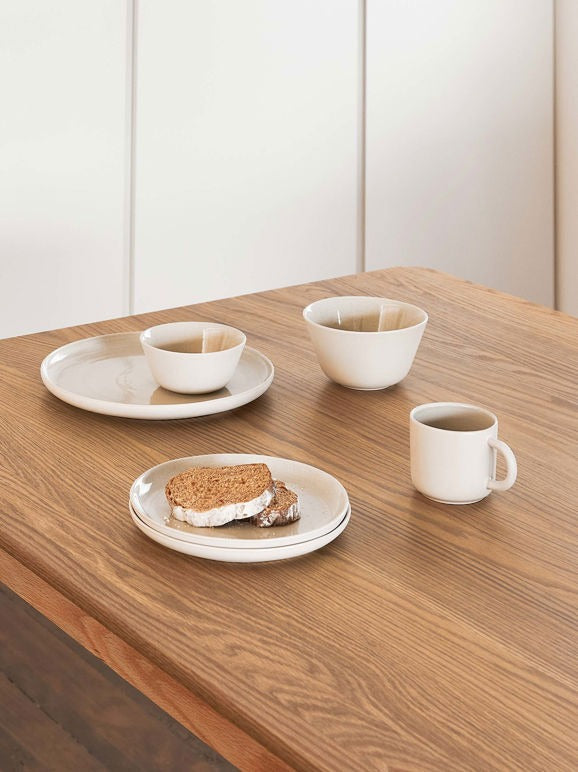 Finch Side Plate White Natural