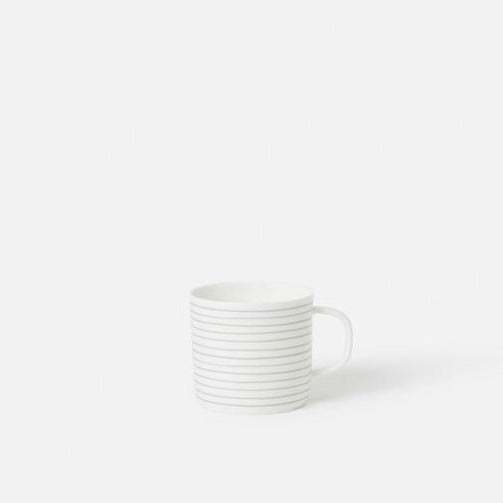 Stripe Coffee Cup / Grey & White