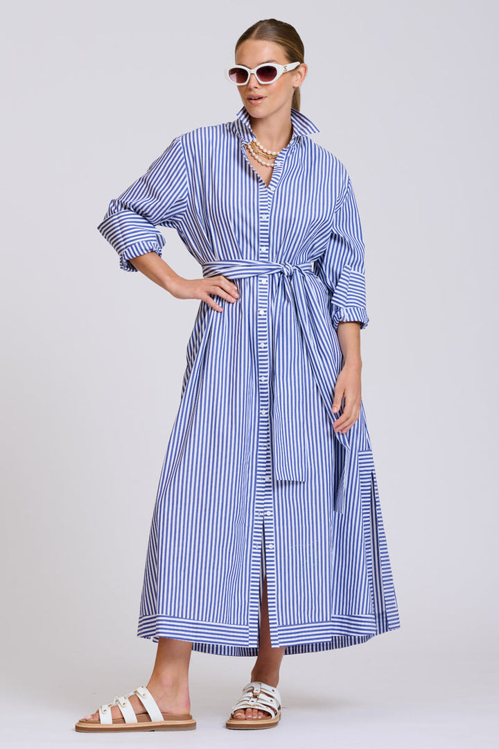Sybil Oversized Dress / Navy Stripe