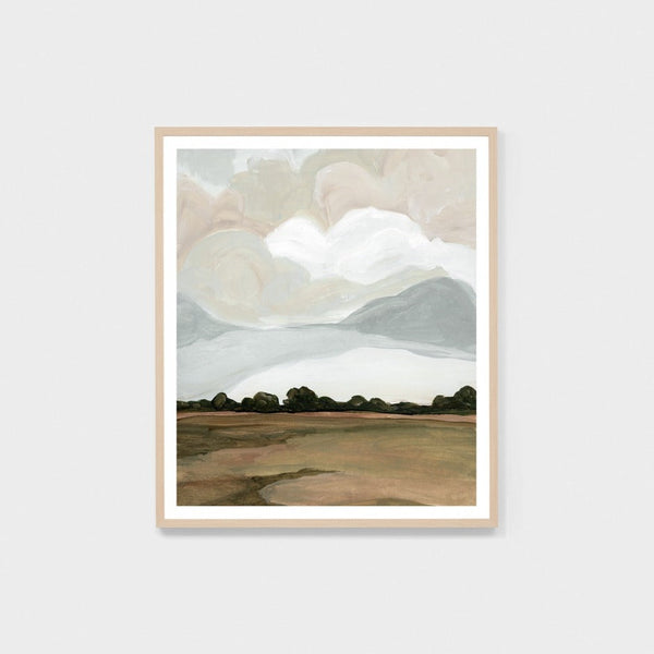 Tranquil Field Green / 88 x103cm