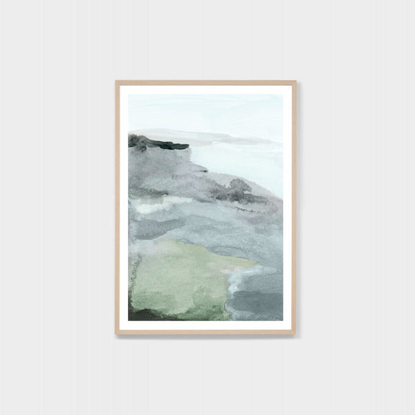 Watercolour Vista 1 Print / Blue
