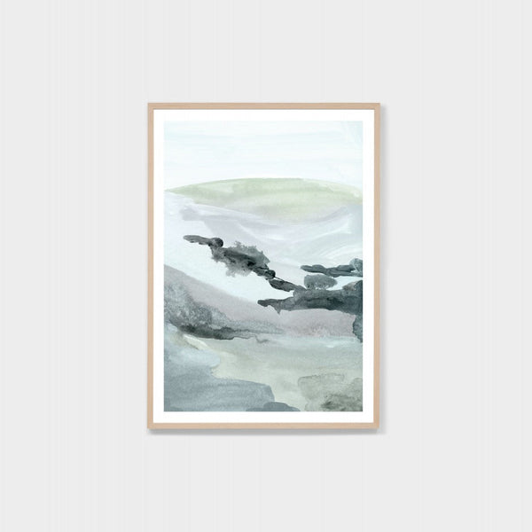 Watercolour Vista 2 Print / Blue