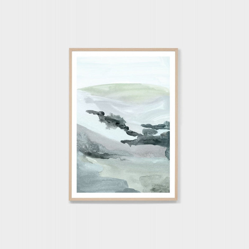 Watercolour Vista 2 Print / Blue