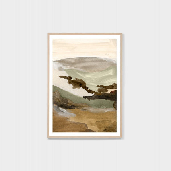 Watercolour Vista 2 Print / Earth