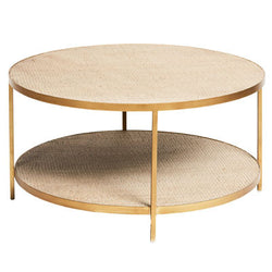 Manhattan Round Coffee Table / Gold