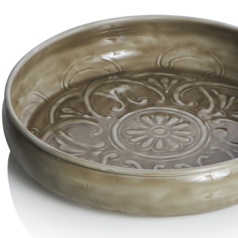 Bazaar Shallow Bowl Large / Ash