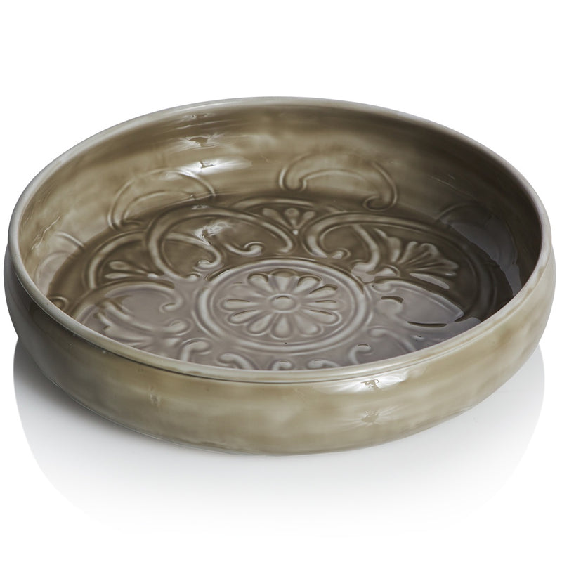 Bazaar Shallow Bowl Large / Ash