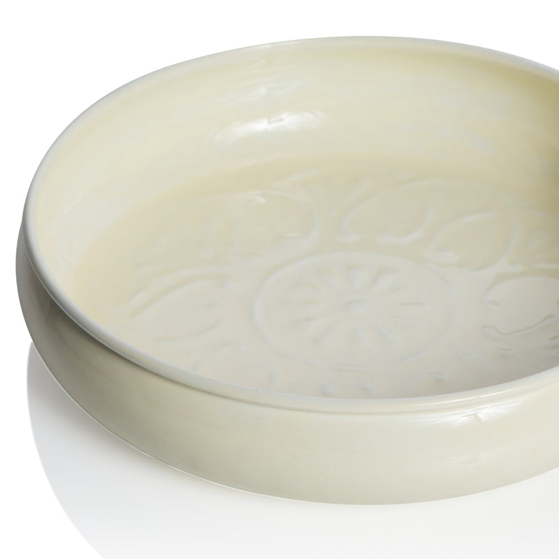 Bazaar Shallow Bowl Large / Milk