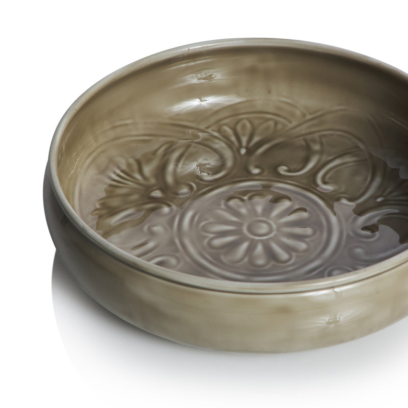 Bazaar Shallow Bowl Small / Ash