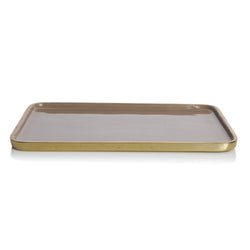 Bazaar Rectangle Platter Small / Truffle