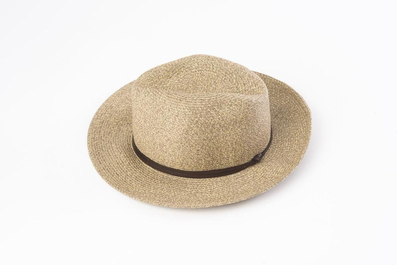 Borsalino Hat w Leather Strap / Coffee