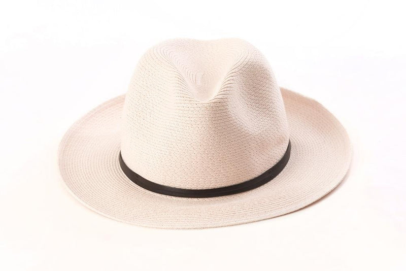 Borsalino Hat w Leather Strap / Powder Pink
