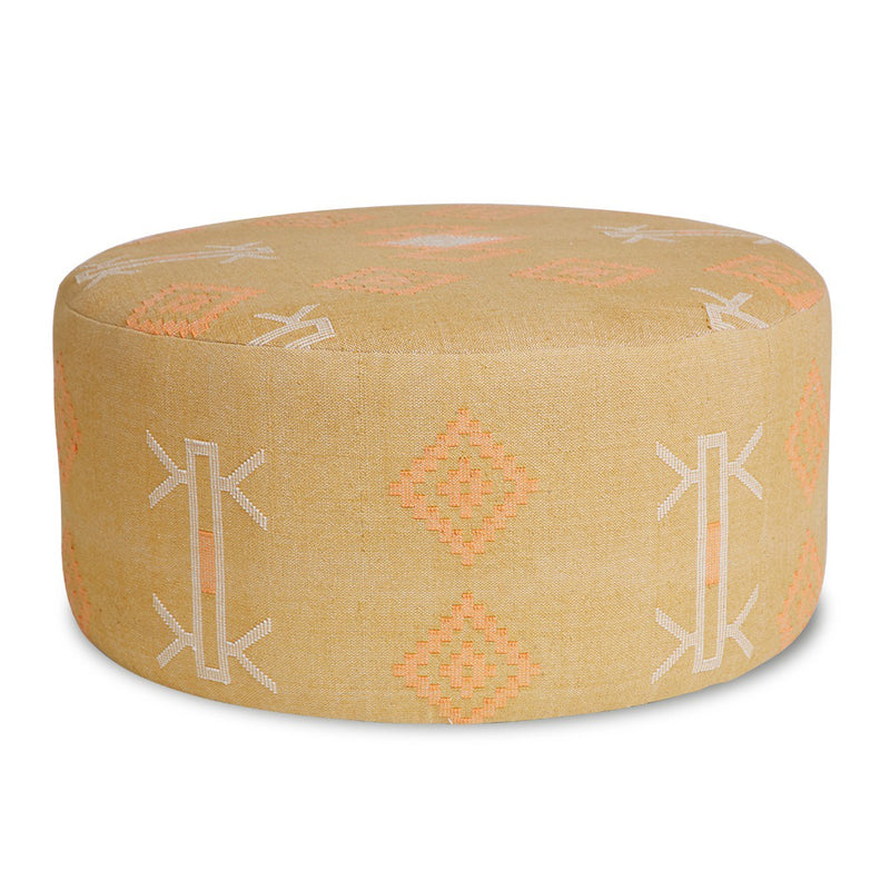 Brooklyn Round Ottoman / Mustard