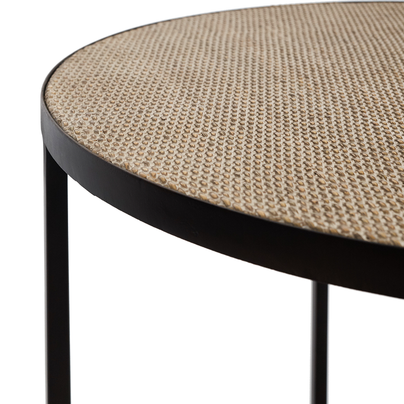 Manhattan Round Lamp Table / Black