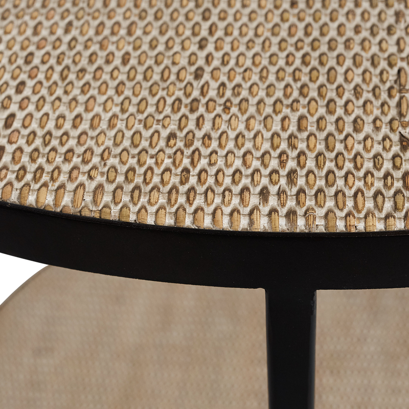 Manhattan Round Lamp Table / Black
