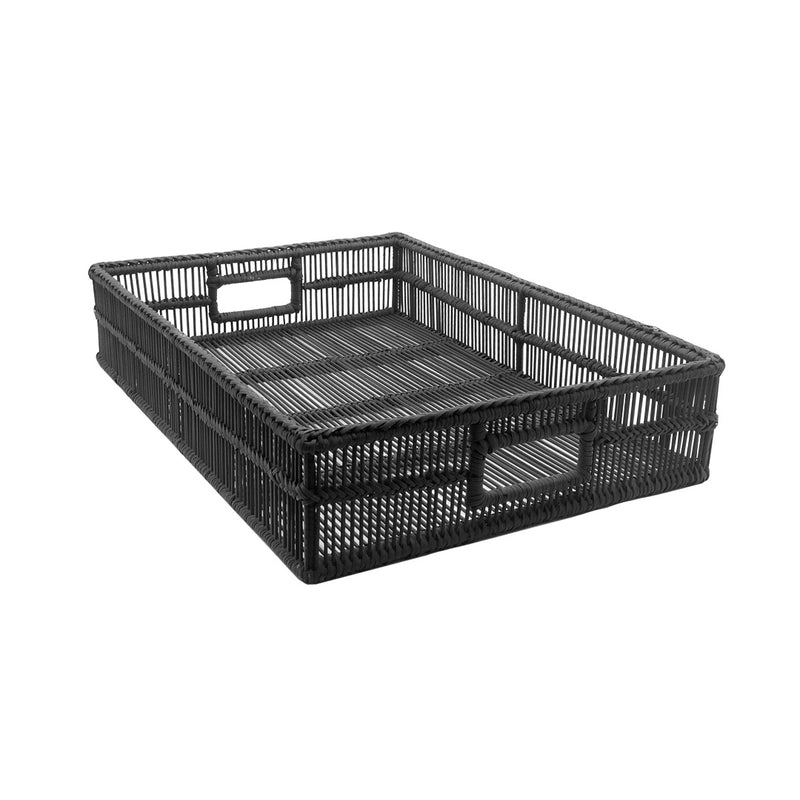 Pavillion Kyra Rectangle Tray Black - Small