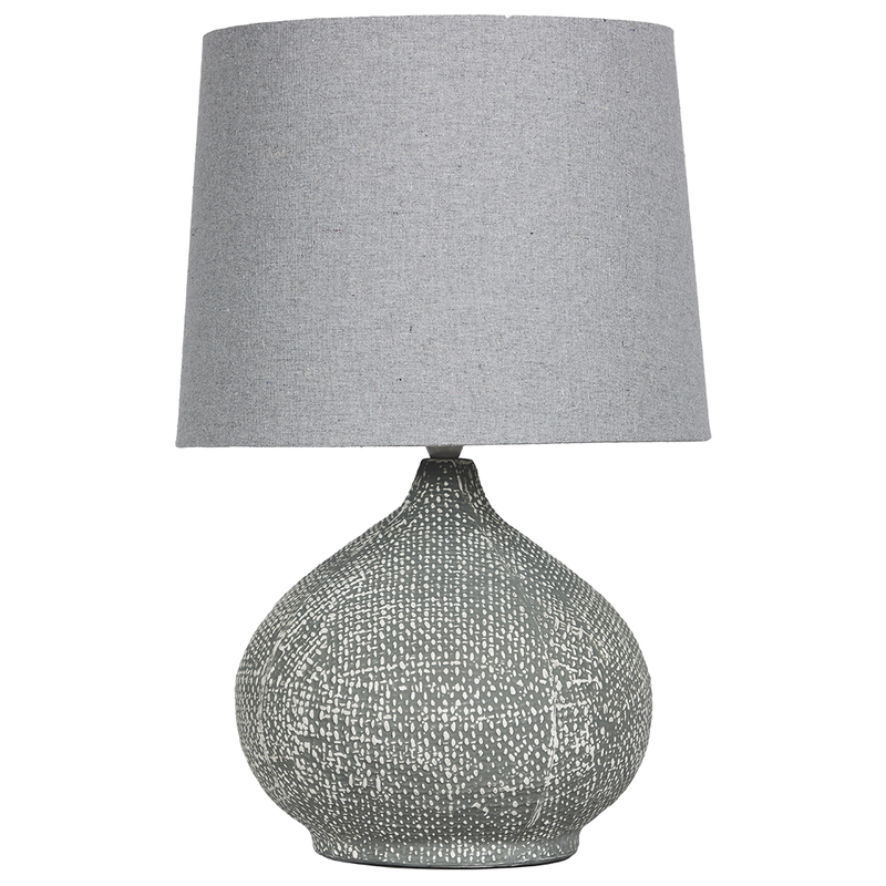 Weave Lamp Charcoal