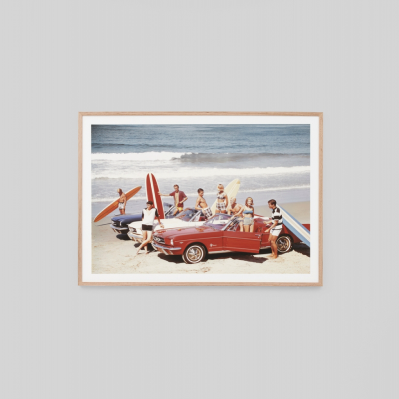 Santa Monica Surfers Print