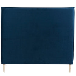 Attic Tuft Velvet Bedhead / Navy