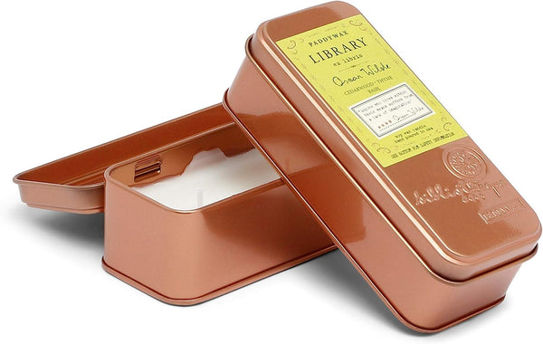 Library Travel Tin Candle / Oscar Wilde