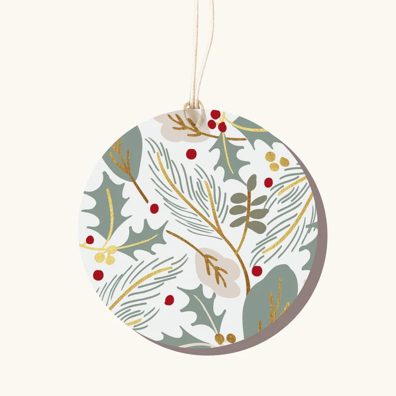 Greenery White Gift Tag