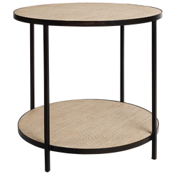 Manhattan Round Lamp Table / Black