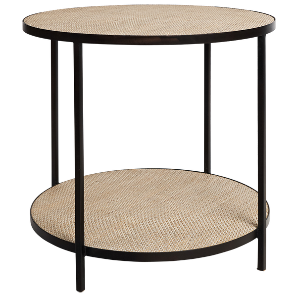 Manhattan Round Lamp Table / Black
