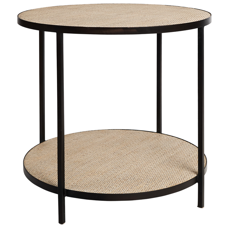 Manhattan Round Lamp Table / Black
