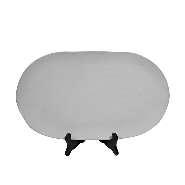 Flat Oval Plate Large