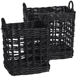 Corbeille Open Square Basket Large / Black