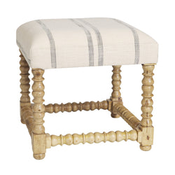 Bobbin Square Ottoman / Ocean