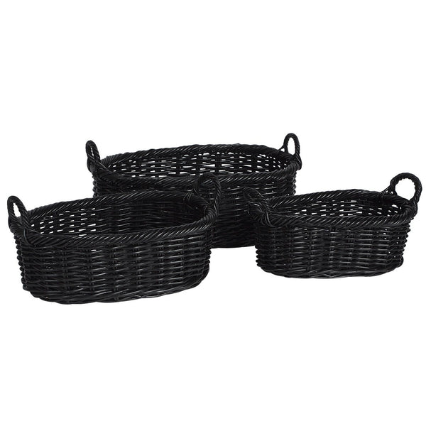 Corbeille Oval Large Basket / Black