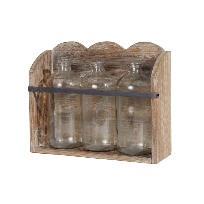 Bottles in Scalloped Stand