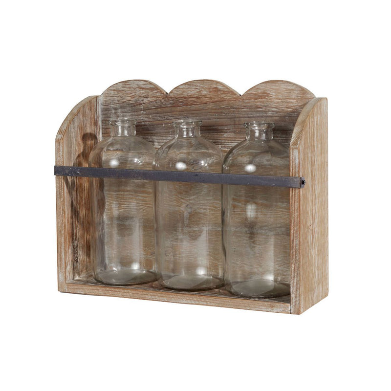 Bottles in Scalloped Stand