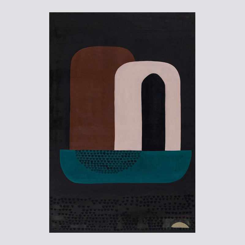 Dark Arch - Oak Framed Giclee Print