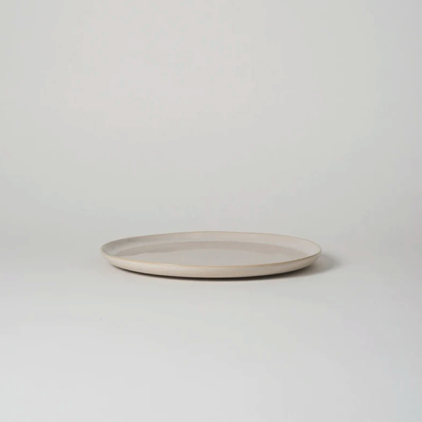Finch Dinner Plate / White Natural
