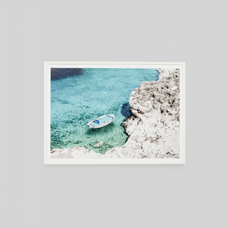 Mediterranean Blue Print / 122 x 87cm