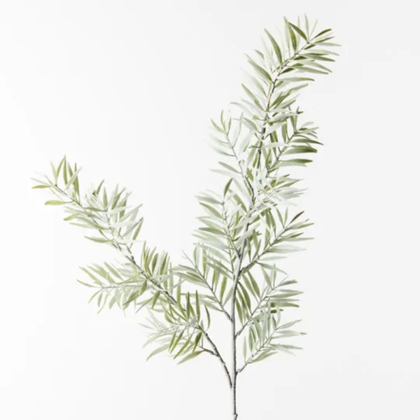Acacia Leaf Spray 91cm / Grey