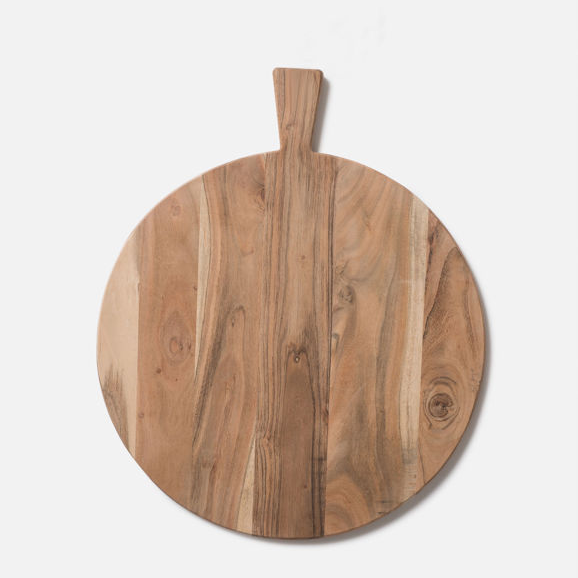 Acacia Round Chopping Board Large Natural