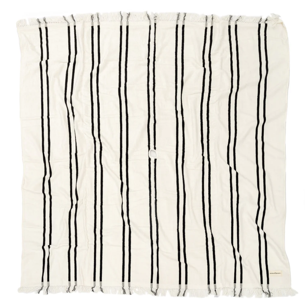 Beach Blanket / Black Two Stripe