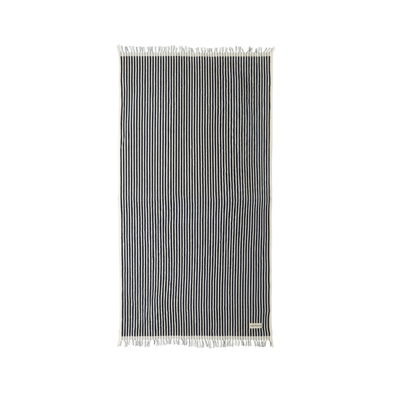 The Beach Towel / Laurens Navy Stripe