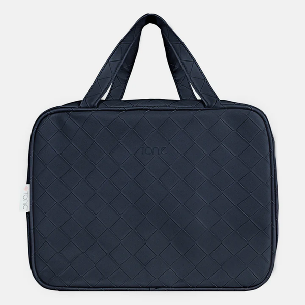 Woven Hanging Cosmetic Bag / Navy