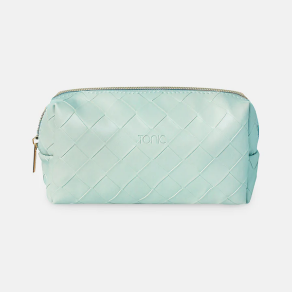 Woven Beauty Bag Small / Teal
