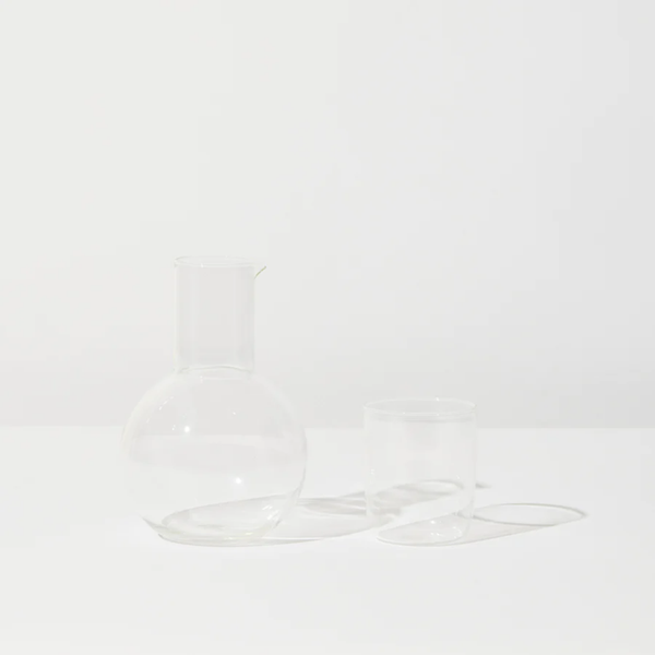 Belly Carafe + Cup Set / Clear