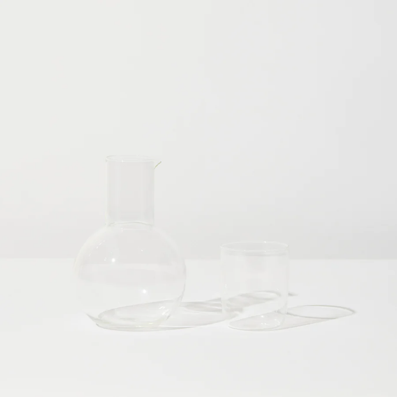Belly Carafe + Cup Set / Clear