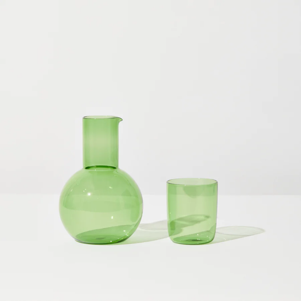 Belly Carafe + Cup Set / Green