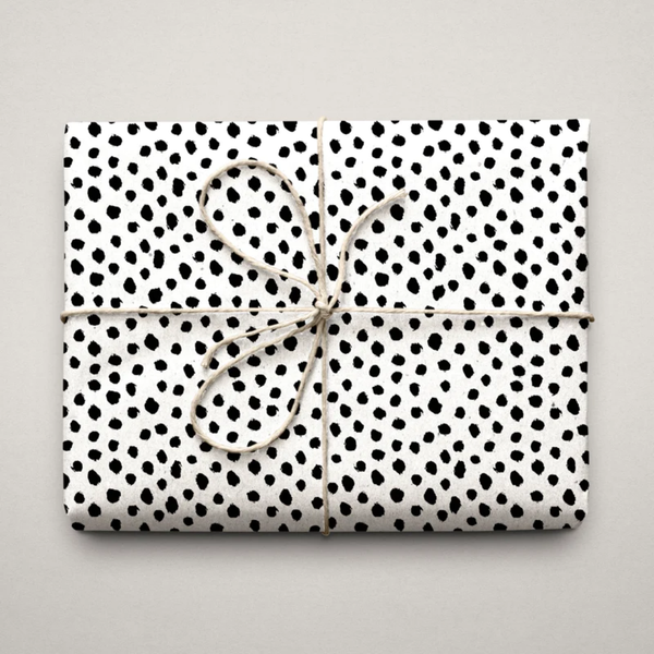 Black Dots Gift Wrap