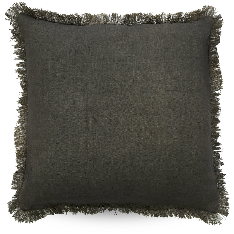 Capella Fringe Cushion / Stone